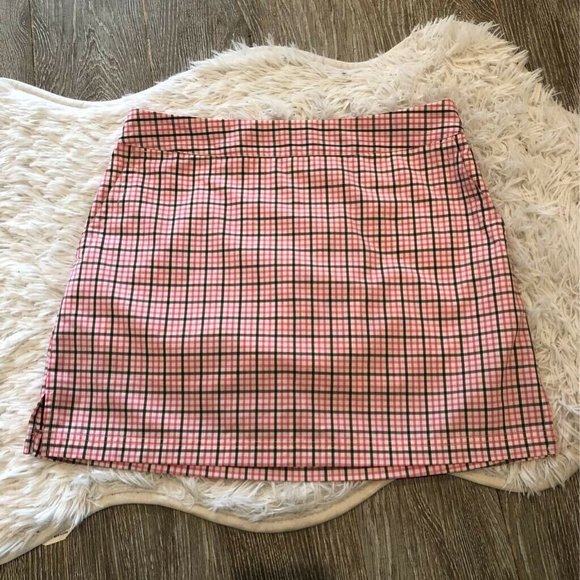 Adidas Dresses & Skirts - Adidas Golf Skirt Pink Black Plaid Pockets Size 4